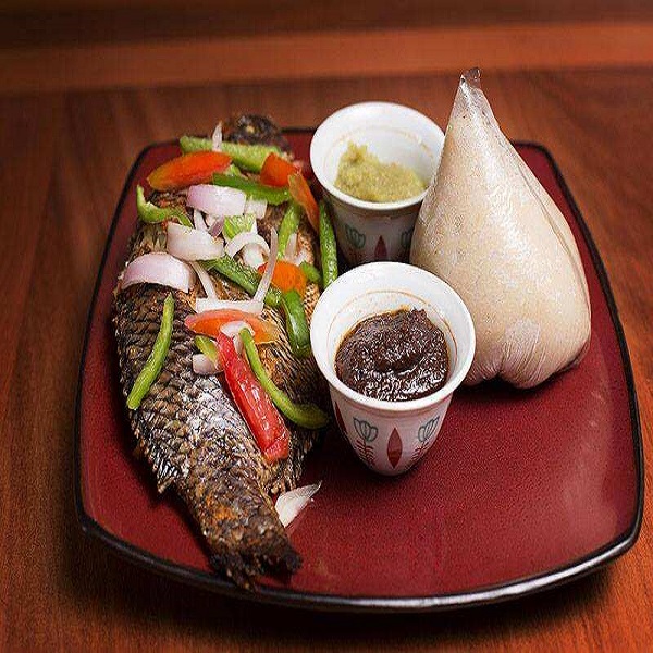 Banku with Grilled Tilapia