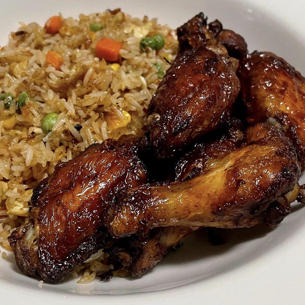 Fried rice with Spicy Wings